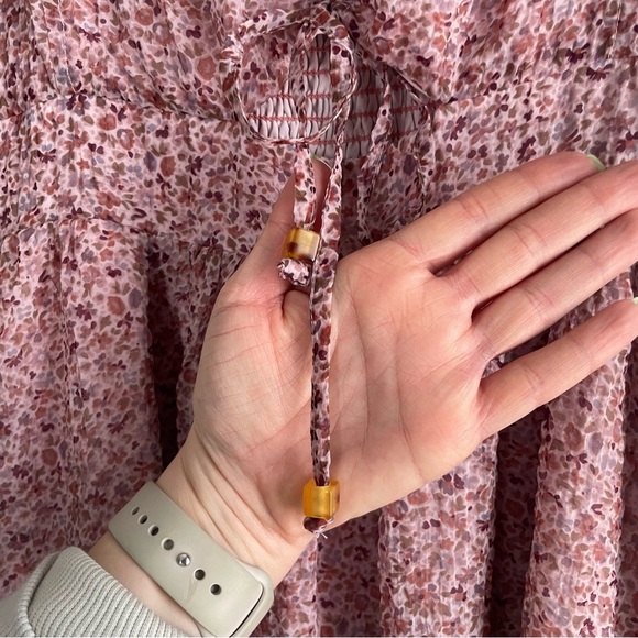 Seersucker Keyhole Tiered Midi Dress in Cottage Garden size 10 NWOT‎ - Picture 11 of 15